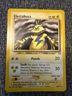 Neo Genesis Uncommon Electabuzz Pokemon Card Lv. 38, #125, 33/111 - Image 1