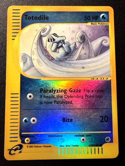 Totodile 135/165 Expedition Pokemon Card Reverse Holo Foil Rare LP - Image 1