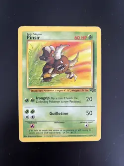 Pokemon TCG Pinsir Jungle Card 25/64 Unlimited Non-Holo, WOTC LP/ MP Condition - Image 1