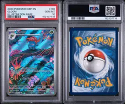 Gloom 198/197 PSA 10 Pokemon Sv: Obsidian Flames IR Illustration Rare - Image 3