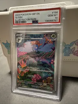 Gloom Obsidian Flames Holo Illustration Rare Pokemon TCG 198/197 PSA 10 - Image 2