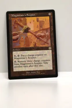 MTG - MAGISTRATE'S SCEPTER, MERCADIAN MASQUES, NM, NEVER BEEN PLAYED - Image 1