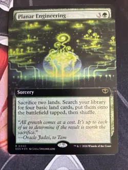 EN - Foil - Planar Engineering (Extended Art) - 340 - SOS - NM - Image 1