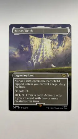 MTG Lord of the Rings Minas Tirith Borderless #341 LOTR Magic the Gathering - Image 1