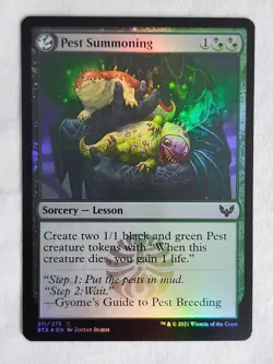 Pest Summoning 211 Strixhaven: School of Mages Foil Magic the Gathering - Image 1