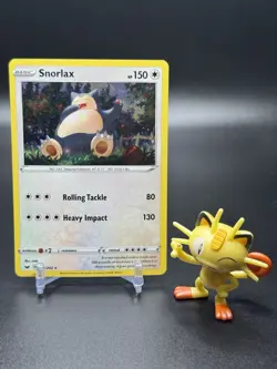 Pokemon - 140/202 Snorlax Sword & Shield Cosmos Holo Promo LP Swirl - Image 2