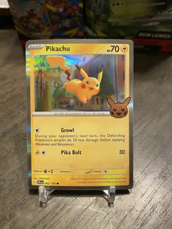 Pikachu 062/193 Holo Trick or Trade 2023 - Pokemon Card - NM - Image 1
