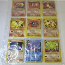 Vintage Pokemon Card Lot Team Rocket & Gym Challenge Flareon Growlithe Rapidash - Image 1