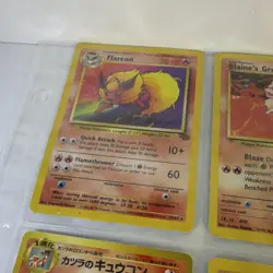 Vintage Pokemon Card Lot Team Rocket & Gym Challenge Flareon Growlithe Rapidash - Image 2