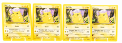 Pikachu (x4) Pokemon Base Set 58/102 LP - Image 1