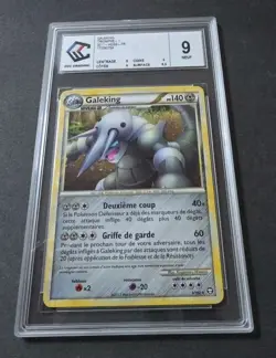 Carte Pokemon 1/102 Galeking 140 HGSS Triomphe : grade par CCC grading note 9 - Image 2