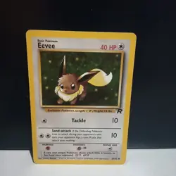 Eevee lot of 2 (MP-HP) pokemon vintage tcg cards Lt. Surge Eevee - Image 2