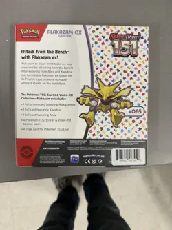 Alakazam EX Collection Pokemon Scarlet & Violet 151 Sealed - Image 2