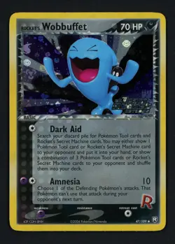 Rocket's Wobbuffet 47/109 Reverse Stamped Team Rocket Returns Holo Pokemon TCG - Image 1