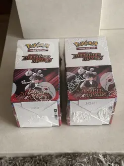 Pokemon TCG Destined Rivals Half Booster Box X2 New Sealed - Image 2