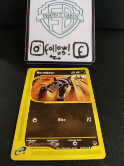 POKEMON EXPEDITION COMMON HOUNDOUR 113/165 LP- ENG - Image 1