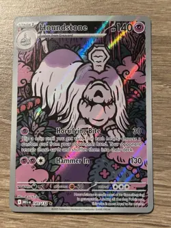Pokemon Houndstone 145/132 Mega Evolutions Illustration Rare Holo - NM - Image 1
