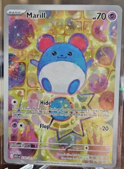 Pokemon TCG Marill #232/217 ME: Ascended Heroes Illustration Rare Full Art Holo - Image 1