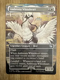 MTG - 1x Ambrosia Whiteheart - Borderless Non Foil Final Fantasy NM - Image 1