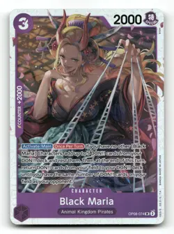 Black Maria (Reprint) OP08-074 - The Best- Vol. 2 - One Piece Card NM/M - Image 1