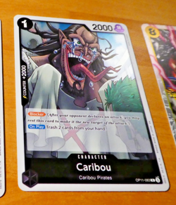 ONE PIECE ENGLISH CARD GAME HOLO CARTE Caribou OP11-083 EN MINT - Image 1