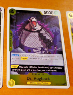 ONE PIECE ENGLISH CARD RARE HOLO GAME CARTE CARTE DR. HOGBACK OP14-110 R EN MINT - Image 1