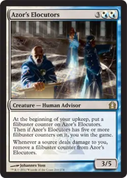 MTG Azor's Elocutors - Foil, Return to Ravnica, Moderately Played, English - Image 1