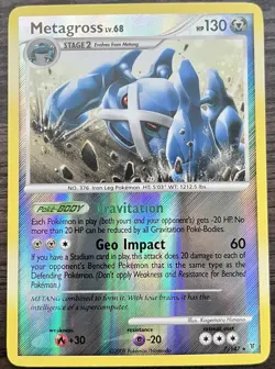 Metagross 7/147 Pokemon TCG Platinum Supreme Victors Reverse Holo MINT NM - Image 1