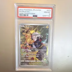 Pokemon Pikachu FA Dark Phantasma SWSH #073 PSA 10 Japanese 2022 - Image 1