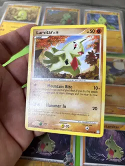 Pokemon Binder Collection Larvitar Cards EX Era Diamond & Pearl Platinum Scarlet - Image 5
