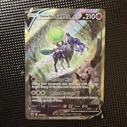 Pokemon TCG Shadow Rider Calyrex V Ultra Rare Full Art Holo 172/198 210 HP - Image 1