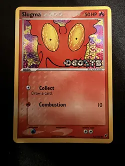 Slugma 74/107 Deoxys Stamped Reverse Holo Pokemon Tcg Card Trade Collect Game - Image 1