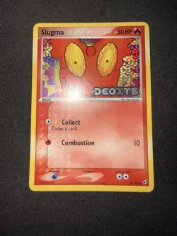 Slugma 74/107 Deoxys Stamped Reverse Holo Pokemon Tcg Card Trade Collect Game - Image 3