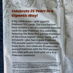 Pokemon TCG 25th Anniversary First Partner Pack - Unova - Jumbo Cards - 2 Packs 820650809644 - Image 5