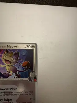 Pokemon TCG Team Rocket's Meowth Reverse Holo Ascended Heroes 161/217 - Image 2