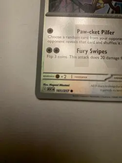 Pokemon TCG Team Rocket's Meowth Reverse Holo Ascended Heroes 161/217 - Image 4