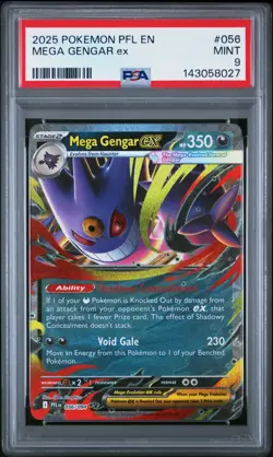 Pokemon PSA 9 Mint Mega Gengar EX 056/094 Phantasmal Flames - Image 5