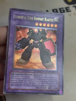 Elemental HERO Rampart Blaster EEN-EN033 Unlimited Ultimate Rare NM EURO - Image 3