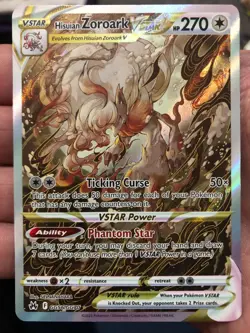 Hisuian Zoroark VSTAR GG56/GG70 Holo Crown Zenith Galarian Gallery Pokemon NM/M - Image 2