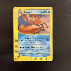 Pokemon Card Kingler Holo 15/165 Expedition ENG inglese Excellent EXC - Image 1