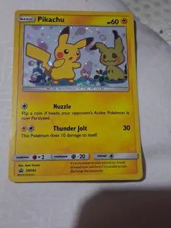Pikachu SM162 Sm Holo beautiful card - Image 1