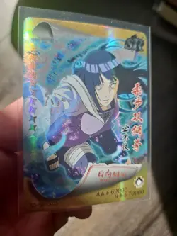 Hinata Hyuga Naruto Premium Booster Hinata Hyuga SR 035 Foil Holo Trading Card - Image 4
