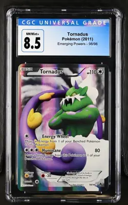 Tornadus Emerging Powers 98/98 CGC 8.5 NM-MT+ 2011 Pokemon Card - Image 1