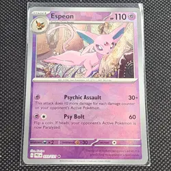Espeon - 033/131 - Pokeball Holo - Prismatic Evolutions - Pokemon Card - NM/M - Image 1