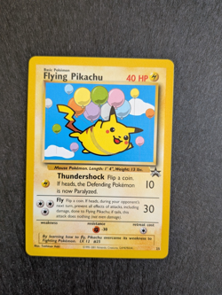 Flying Pikachu Black Star Promo 25 Wizard’s Of The Coast (WOTC) Pokemon Card NM - Image 1