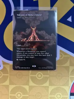 Volcano of Roku's Island (Borderless) Mythic MTG Avatar Eternal - Image 1