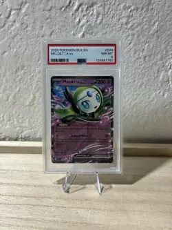 2025 Pokemon BLK EN Meloetta ex #044 PSA 8 - Image 1