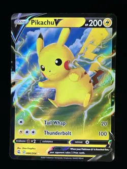Pokemon TCG Pikachu V 086/264 Fusion Strike Ultra Rare 2021 - Image 1