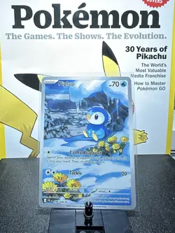 Pokemon TCG Phantasmal Flames Piplup 098/094 Illustration Rare Promo Holo - Image 1