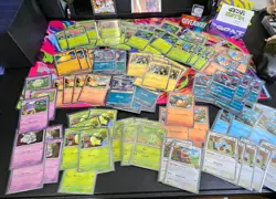 Pokemon TCG Cosmos Holo Lot 110 Cards ALL SLEEVED NM Pack Fresh - Image 1